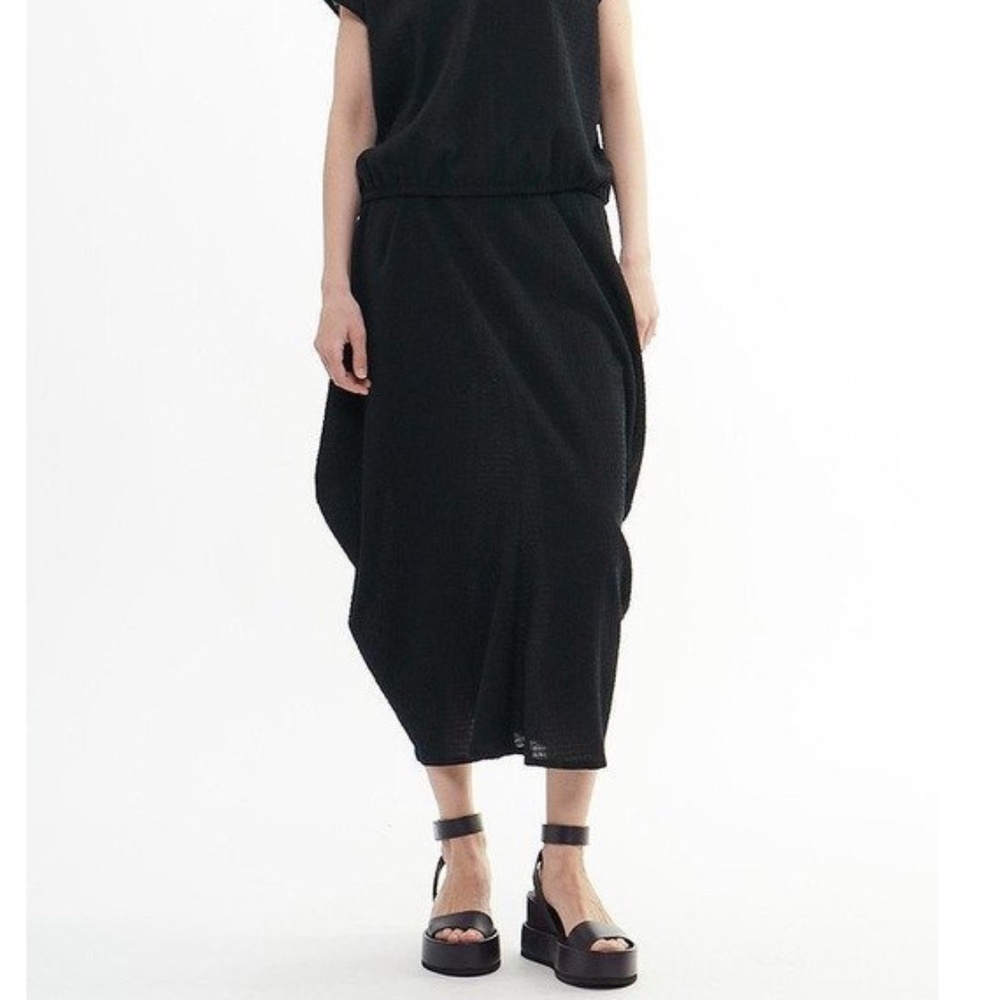 Plain People draped drawstring midi/maxi skirt 4 New